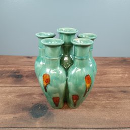 Light Green 6 Tube Vase
