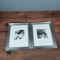Set Of 2 Photos Of Angles By Roy Brolga In Silver Frames