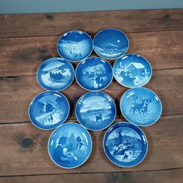 10 Bing & Grndahl Christmas Collector Plates