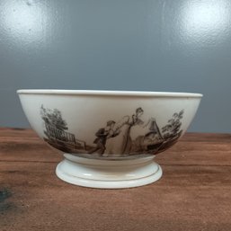 18th-century Worcester Porcelain Tea Bowl With The 'L'Amour' Pattern