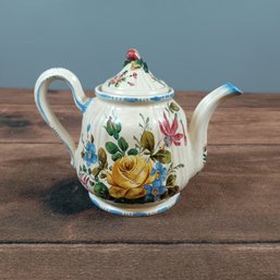 Vanro Made In Italy Floral Teapot  With Lid