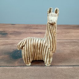 Mid-century Stoneware Llama Sculpture