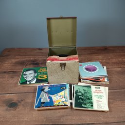 45 Record Vinyl Lot With Case