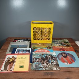 Estate Vinyl Record Collection 1 With Yellow Milk Create