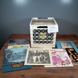 Estate Vinyl Record Collection 3 With White Milk Create