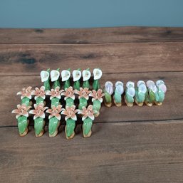 PIA Floral Bone China Napkin Rings