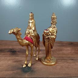 2 Of The 3 Wise Men Gold Colored