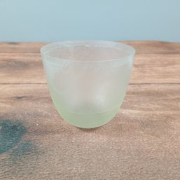 Frosted Votive Cup Signed