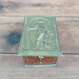 1900s Copper & Brass Casket Box