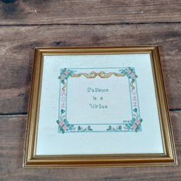Patience Is A Virtue Cross Stitch