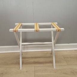 White Folding Luggage Rack