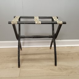 Ebonized Folding Luggage Rack