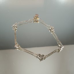 Brighton Silver Tone Heart Bracelet