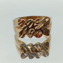 Vintage Gold-Tone Nugget Style Band