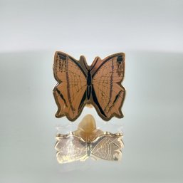 Vintage-Style Enamel Butterfly Lapel Pin