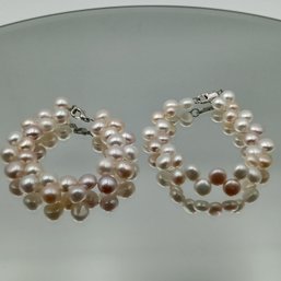 Multicolor Freshwater Cultured Pearl Double-Strand Bracelet