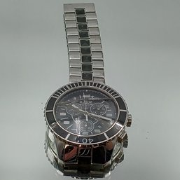 Dior Christal Chronograph Stainless Steel And Sapphire Crystal Watch