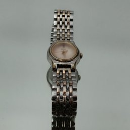 Seiko Ladies' Two-Tone Oval V401-5228 Dress Watch