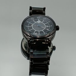 Rocawear Men's Black Ion-Plated Quartz Watch