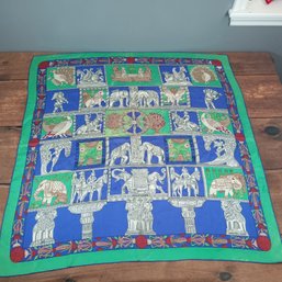 Silk Scarf Signed Hermes