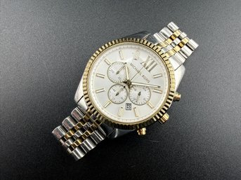 Michael Kors MK-8344 Two-Tone Mens Chronograph Watch - Lexington Series