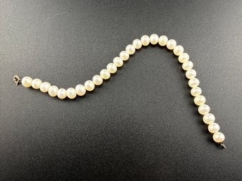 Vintage 14K Gold FIC Cultured Pearl Bracelet (7-Inch)