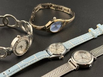 Collection Of Four Vintage And Contemporary Women's Quartz Wristwatches