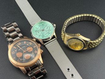 Collection Of Three Assorted Quartz Fashion Watches