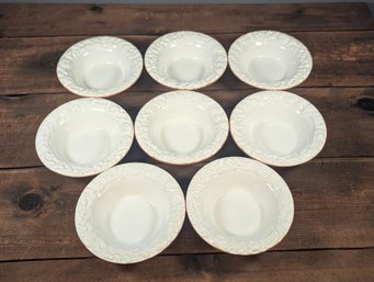 Set Of 8 White Antica Fornace Bowls