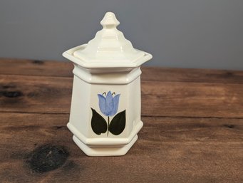 Stangle Pottery Chicory Blue Flower Sauger Bowl 9'