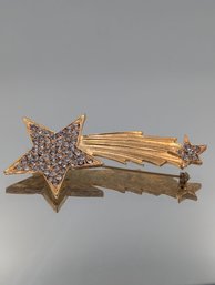 Rhinestone Shooting Star Brooch