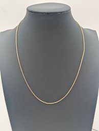 Italy 925 Gold Plated Sterling Silver Snake Chain Necklace