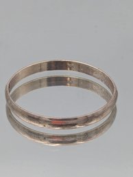 Sterling Silver 925 Hinged Bangle Bracelet - 22.59g