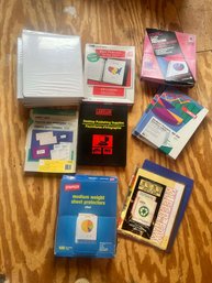 Office Supply Lot Sheet Protectors Labels Binder Indexes Labelon Staples Avery