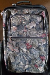 Vintage Jaguar 4-Piece Floral Rolling Luggage Set