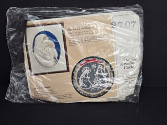Vintage Creative Circle Embroidery Kit #2707 Mother And Child Madonna Religious 1985 Sealed NIP