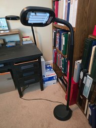 Full Spectrum Floor Lamp Magnifier Light Gooseneck Crafts Reading