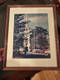 Vintage Matted And Framed Picture Of Keene NH