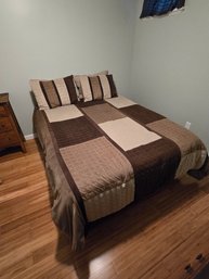 Queen Sized Mattress, Boxspring, And Frame