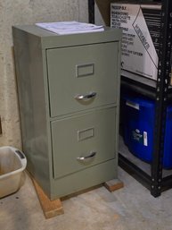 Vintage Two Drawer File Cabinet