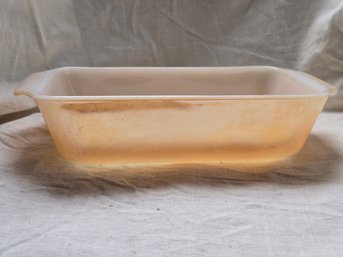 Vintage Anchor Hocking Fire King Peach Lustre Loaf Pan Baking Dish