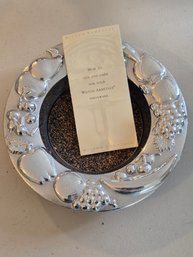 Wilton Armetale Fruit Pattern Trivet Hot Plate Cast Metal USA