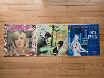 Vintage French Canadian Vinyl LP Record Lot 3 Rene Martel Jinette Lionel Parent Quebec