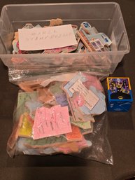 Vintage Wooden Puzzle Lot World Stamp Map USA States Geography  DC Batman Toy