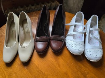 Women's Shoe Lot 6pr Size 5 Cole Haan Skechers Avia Soft Style Cobbie Cuddlers Sandals