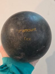 Vintage Paramount Tex Candlepin Bowling Ball New England Sport Collectible