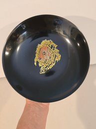 Vintage 1983 Couroc Monterey Lions Club Lion Serving Tray