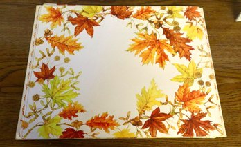 Vintage-Style Autumn Leaf Placemats Set Of 3