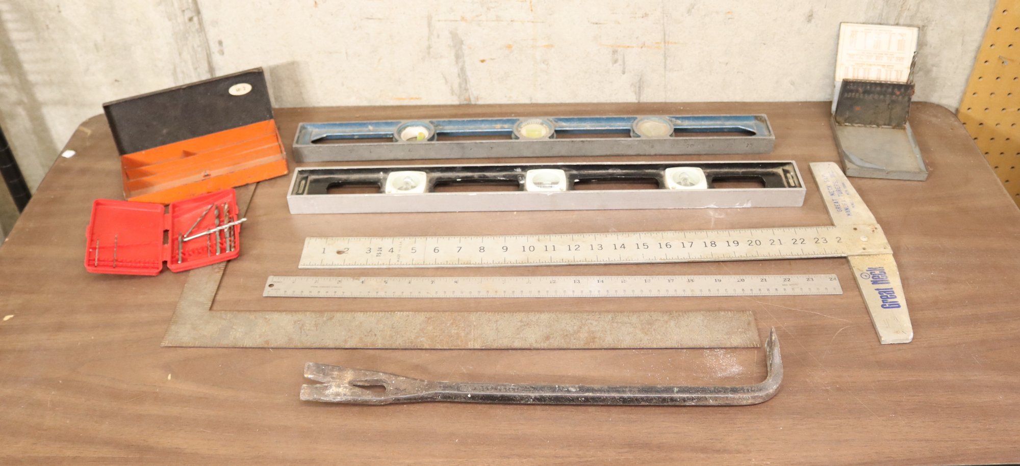 Levels, T-square Rulers, Crow Bar And Some Boxes (G-43) #31923 ...