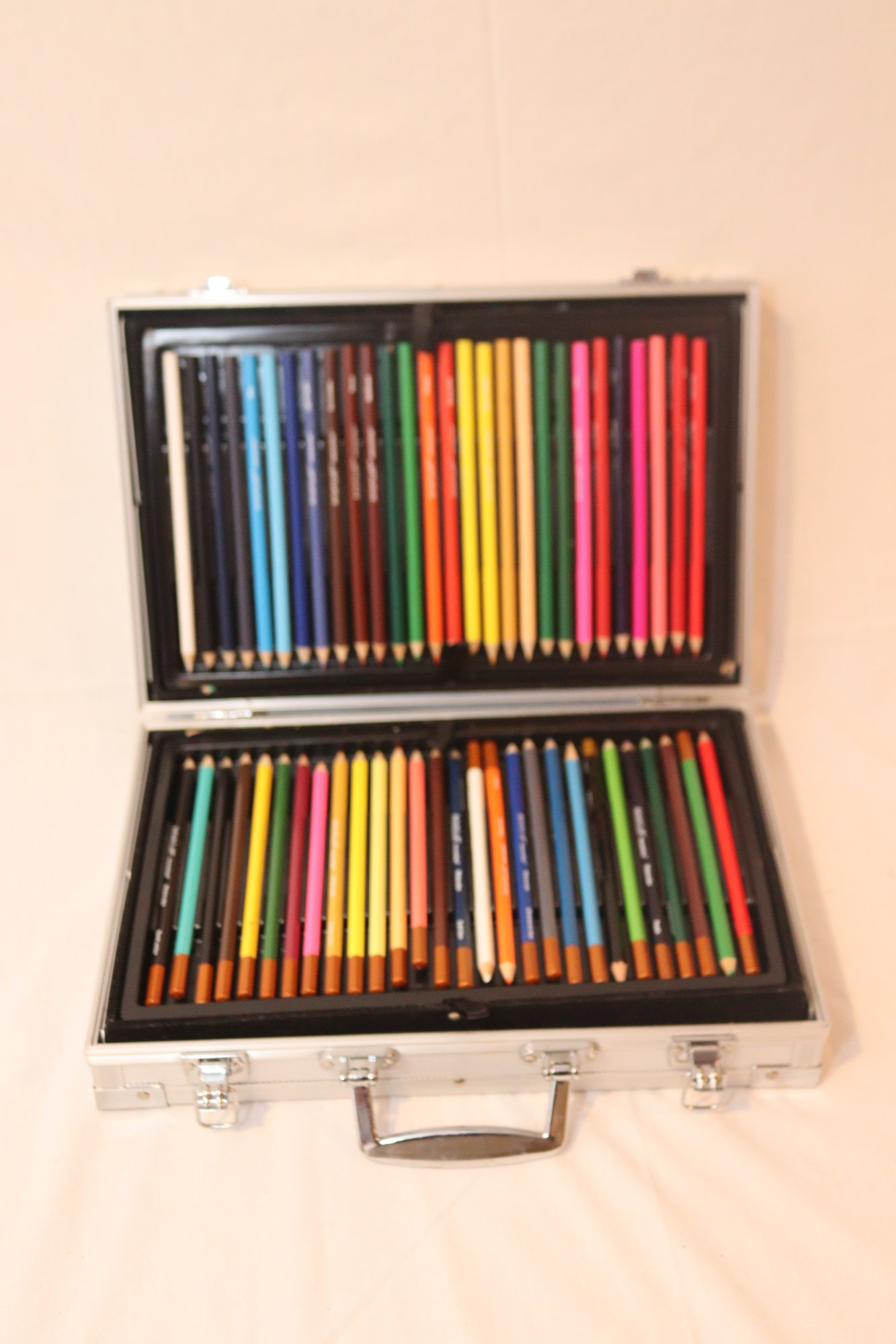 Artists Loft AllMedia Art Set In Aluminum Case Colored Pencils, Paint